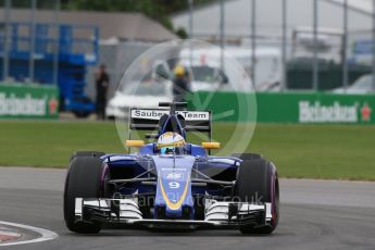 World © Octane Photographic Ltd. Sauber F1 Team C35 – Marcus Ericsson. Saturday 11th June 2016, F1 Canadian GP Qualifying, Circuit Gilles Villeneuve, Montreal, Canada. Digital Ref :1589LB1D1671