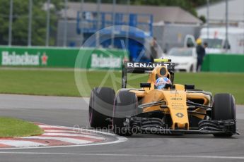 World © Octane Photographic Ltd. Renault Sport F1 Team RS16 – Jolyon Palmer. Saturday 11th June 2016, F1 Canadian GP Qualifying, Circuit Gilles Villeneuve, Montreal, Canada. Digital Ref :1589LB1D1681