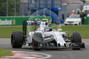 World © Octane Photographic Ltd. Williams Martini Racing, Williams Mercedes FW38 – Valtteri Bottas. Saturday 11th June 2016, F1 Canadian GP Qualifying, Circuit Gilles Villeneuve, Montreal, Canada. Digital Ref :1589LB1D1702