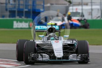 World © Octane Photographic Ltd. Mercedes AMG Petronas W07 Hybrid – Nico Rosberg. Saturday 11th June 2016, F1 Canadian GP Qualifying, Circuit Gilles Villeneuve, Montreal, Canada. Digital Ref :1589LB1D1710