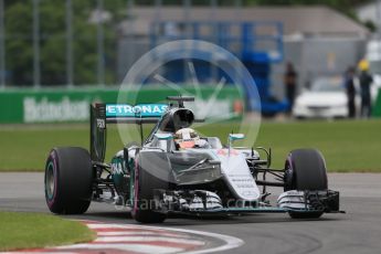 World © Octane Photographic Ltd. Mercedes AMG Petronas W07 Hybrid – Lewis Hamilton. Saturday 11th June 2016, F1 Canadian GP Qualifying, Circuit Gilles Villeneuve, Montreal, Canada. Digital Ref :1589LB1D1770