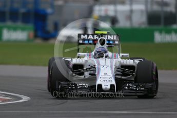 World © Octane Photographic Ltd. Williams Martini Racing, Williams Mercedes FW38 – Valtteri Bottas. Saturday 11th June 2016, F1 Canadian GP Qualifying, Circuit Gilles Villeneuve, Montreal, Canada. Digital Ref :1589LB1D1831