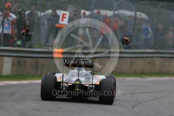 World © Octane Photographic Ltd. Sahara Force India VJM09 - Sergio Perez. Saturday 11th June 2016, F1 Canadian GP Qualifying, Circuit Gilles Villeneuve, Montreal, Canada. Digital Ref :1589LB1D1886