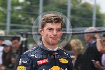 World © Octane Photographic Ltd. Red Bull Racing RB12 – Max Verstappen. Saturday 11th June 2016, F1 Canadian GP Qualifying Parc Ferme, Circuit Gilles Villeneuve, Montreal, Canada. Digital Ref :1589LB1D2001