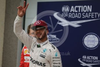 World © Octane Photographic Ltd. Mercedes AMG Petronas W07 Hybrid – Lewis Hamilton. Saturday 11th June 2016, F1 Canadian GP Qualifying Parc Ferme, Circuit Gilles Villeneuve, Montreal, Canada. Digital Ref :1589LB1D2156