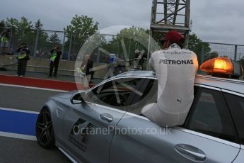 World © Octane Photographic Ltd. Mercedes AMG Petronas W07 Hybrid – Lewis Hamilton. Saturday 11th June 2016, F1 Canadian GP Qualifying Parc Ferme, Circuit Gilles Villeneuve, Montreal, Canada. Digital Ref :1589LB5D0184