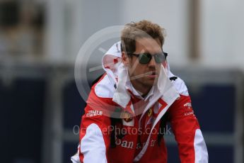 World © Octane Photographic Ltd. Scuderia Ferrari – Sebastian Vettel. Sunday 12th June 2016, F1 Canadian GP Paddock, Circuit Gilles Villeneuve, Montreal, Canada. Digital Ref :1590LB1D2176