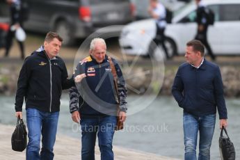 World © Octane Photographic Ltd. Jos Verstappen and Red Bull Racing - Dr.Helmut Marco. Sunday 12th June 2016, F1 Canadian GP Paddock, Circuit Gilles Villeneuve, Montreal, Canada. Digital Ref :1590LB1D2193