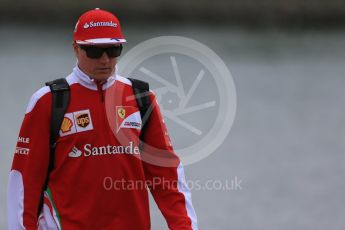 World © Octane Photographic Ltd. Scuderia Ferrari – Kimi Raikkonen. Sunday 12th June 2016, F1 Canadian GP Paddock, Circuit Gilles Villeneuve, Montreal, Canada. Digital Ref :1590LB1D2438