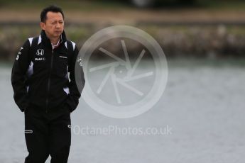 World © Octane Photographic Ltd. McLaren Honda – Yasuke Hasegawa (Head of Honda Formula 1 programme). Sunday 12th June 2016, F1 Canadian GP Paddock, Circuit Gilles Villeneuve, Montreal, Canada. Digital Ref :1590LB1D2646