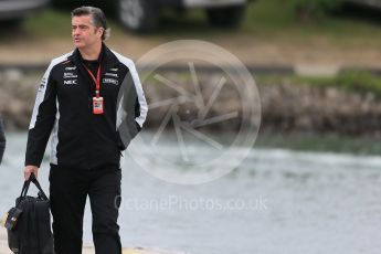 World © Octane Photographic Ltd. Sahara Force India Sporting Director Andy Stevenson. Sunday 12th June 2016, F1 Canadian GP Paddock, Circuit Gilles Villeneuve, Montreal, Canada. Digital Ref :1590LB1D2673