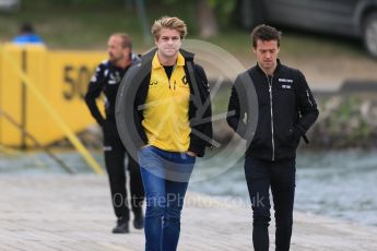 World © Octane Photographic Ltd. Renault Sport F1 Team – Jolson Palmer and Jack Clark - Renault Sport Academy. Sunday 12th June 2016, F1 Canadian GP Paddock, Circuit Gilles Villeneuve, Montreal, Canada. Digital Ref :1590LB1D2744