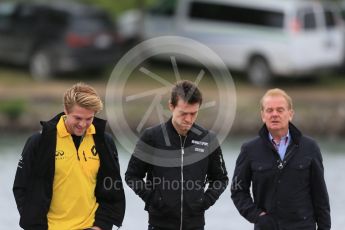 World © Octane Photographic Ltd. Jonathan Palmer (MSV) and Renault Sport F1 Team – Jolson Palmer and Jack Clark - Renault Sport Academy. Sunday 12th June 2016, F1 Canadian GP Paddock, Circuit Gilles Villeneuve, Montreal, Canada. Digital Ref :1590LB1D2763