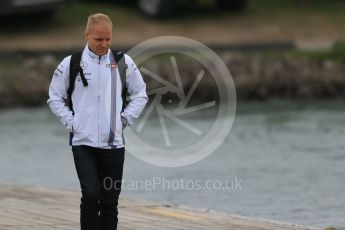 World © Octane Photographic Ltd. Williams Martini Racing, Williams Mercedes – Valtteri Bottas. Sunday 12th June 2016, F1 Canadian GP Paddock, Circuit Gilles Villeneuve, Montreal, Canada. Digital Ref :1590LB1D2792