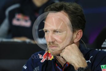 World © Octane Photographic Ltd. F1 Canadian GP FIA Personnel Press Conference, Circuit Gilles Villeneuve, Montreal, Canada. Friday 10th June 2016. Christian Horner – Team Principal Red Bull Racing. Digital Ref :1585LB1D0686