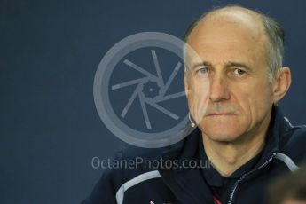 World © Octane Photographic Ltd. F1 Canadian GP FIA Personnel Press Conference, Circuit Gilles Villeneuve, Montreal, Canada. Friday 10th June 2016. Franz Tost – Team Principal Scuderia Toro Rosso. Digital Ref : 1585LB1D0708