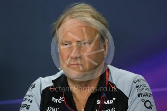 World © Octane Photographic Ltd. F1 Canadian GP FIA Personnel Press Conference, Circuit Gilles Villeneuve, Montreal, Canada. Friday 10th June 2016. Robert Fernley – Sahara Force India Deputy Team Principal. Digital Ref :1585LB1D0712