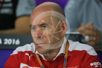 World © Octane Photographic Ltd. F1 Canadian GP FIA Personnel Press Conference, Circuit Gilles Villeneuve, Montreal, Canada. Friday 10th June 2016. Jock Clear – Senior Performance Engineer Scuderia Ferrari. Digital Ref :1585LB1D0748