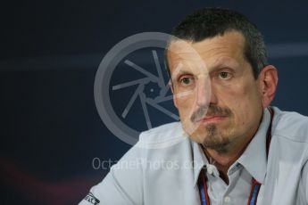 World © Octane Photographic Ltd. F1 Canadian GP FIA Personnel Press Conference, Circuit Gilles Villeneuve, Montreal, Canada. Friday 10th June 2016. Guenther Steiner – Team Principal Haas F1. Digital Ref :1585LB1D0766