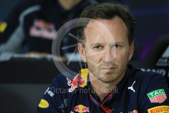 World © Octane Photographic Ltd. F1 Canadian GP FIA Personnel Press Conference, Circuit Gilles Villeneuve, Montreal, Canada. Friday 10th June 2016. Christian Horner – Team Principal Red Bull Racing. Digital Ref :1585LB1D0775