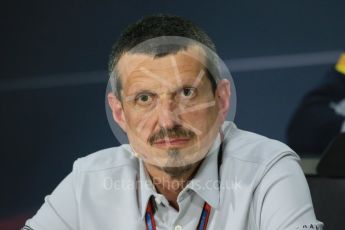World © Octane Photographic Ltd. F1 Canadian GP FIA Personnel Press Conference, Circuit Gilles Villeneuve, Montreal, Canada. Friday 10th June 2016. Guenther Steiner – Team Principal Haas F1. Digital Ref :1585LB1D0792