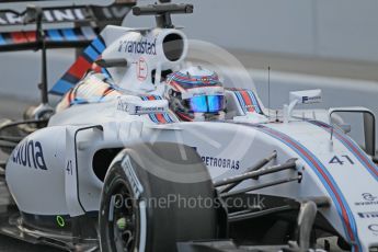 World © Octane Photographic Ltd. Williams Martini Racing, Williams Mercedes FW38 – Alex Lynn. Tuesday 17th May 2016, F1 Spanish In-season testing, Circuit de Barcelona Catalunya, Spain. Digital Ref : 1555CB1D2326