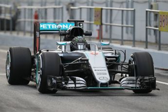 World © Octane Photographic Ltd. Mercedes AMG Petronas W07 Hybrid – Nico Rosberg. Tuesday 17th May 2016, F1 Spanish In-season testing, Circuit de Barcelona Catalunya, Spain. Digital Ref : 1555CB1D2350