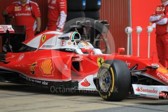 World © Octane Photographic Ltd. Scuderia Ferrari SF16-H – Sebastian Vettel. Tuesday 17th May 2016, F1 Spanish In-season testing, Circuit de Barcelona Catalunya, Spain. Digital Ref : 1555CB1D2505