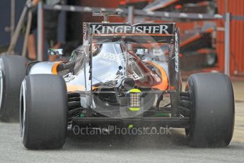 World © Octane Photographic Ltd. Sahara Force India VJM09 – Alfonso Celis. Tuesday 17th May 2016, F1 Spanish In-season testing, Circuit de Barcelona Catalunya, Spain. Digital Ref : 1555CB1D2551