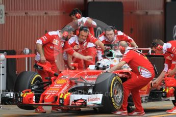 World © Octane Photographic Ltd. Scuderia Ferrari SF16-H – Sebastian Vettel. Tuesday 17th May 2016, F1 Spanish In-season testing, Circuit de Barcelona Catalunya, Spain. Digital Ref : 1555CB1D2599