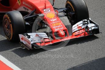 World © Octane Photographic Ltd. Scuderia Ferrari SF16-H – Sebastian Vettel. Tuesday 17th May 2016, F1 Spanish In-season testing, Circuit de Barcelona Catalunya, Spain. Digital Ref : 1555CB1D2676