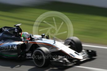 World © Octane Photographic Ltd. Sahara Force India VJM09 – Alfonso Celis. Tuesday 17th May 2016, F1 Spanish In-season testing, Circuit de Barcelona Catalunya, Spain. Digital Ref : 1555CB1D2740