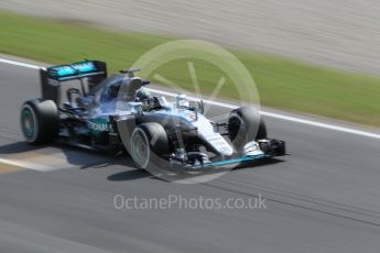 World © Octane Photographic Ltd. Mercedes AMG Petronas W07 Hybrid – Nico Rosberg. Tuesday 17th May 2016, F1 Spanish In-season testing, Circuit de Barcelona Catalunya, Spain. Digital Ref : 1555CB1D2748