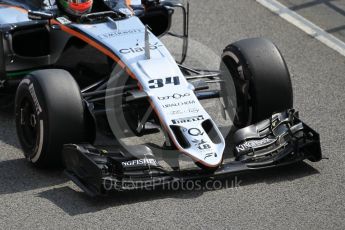 World © Octane Photographic Ltd. Sahara Force India VJM09 – Alfonso Celis. Tuesday 17th May 2016, F1 Spanish In-season testing, Circuit de Barcelona Catalunya, Spain. Digital Ref : 1555CB1D2761