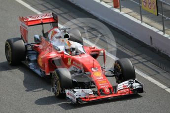 World © Octane Photographic Ltd. Scuderia Ferrari SF16-H – Sebastian Vettel. Tuesday 17th May 2016, F1 Spanish In-season testing, Circuit de Barcelona Catalunya, Spain. Digital Ref : 1555CB1D2783