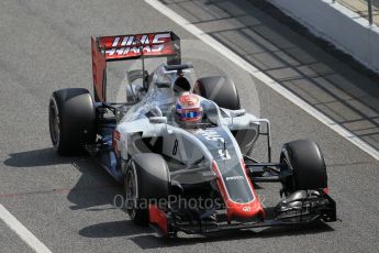 World © Octane Photographic Ltd. Haas F1 Team VF-16 – Romain Grosjean. Tuesday 17th May 2016, F1 Spanish In-season testing, Circuit de Barcelona Catalunya, Spain. Digital Ref : 1555CB1D2817