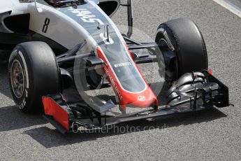 World © Octane Photographic Ltd. Haas F1 Team VF-16 – Romain Grosjean. Tuesday 17th May 2016, F1 Spanish In-season testing, Circuit de Barcelona Catalunya, Spain. Digital Ref : 1555CB1D2820