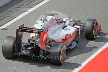 World © Octane Photographic Ltd. Haas F1 Team VF-16 – Romain Grosjean. Tuesday 17th May 2016, F1 Spanish In-season testing, Circuit de Barcelona Catalunya, Spain. Digital Ref : 1555CB1D2826