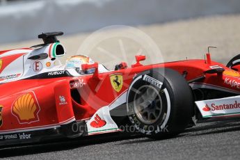 World © Octane Photographic Ltd. Scuderia Ferrari SF16-H – Sebastian Vettel. Tuesday 17th May 2016, F1 Spanish GP In-season testing, Circuit de Barcelona Catalunya, Spain. Digital Ref : 1555CB1D2866