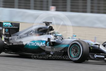 World © Octane Photographic Ltd. Mercedes AMG Petronas W07 Hybrid – Nico Rosberg. Tuesday 17th May 2016, F1 Spanish In-season testing, Circuit de Barcelona Catalunya, Spain. Digital Ref : 1555CB1D2898