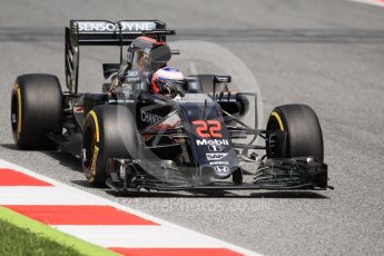 World © Octane Photographic Ltd. McLaren Honda MP4-31 – Jenson Button. Tuesday 17th May 2016, F1 Spanish GP In-season testing, Circuit de Barcelona Catalunya, Spain. Digital Ref : 1555CB1D2970