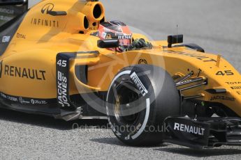 World © Octane Photographic Ltd. Renault Sport F1 Team RS16 - Esteban Ocon Tuesday 17th May 2016, F1 Spanish GP In-season testing, Circuit de Barcelona Catalunya, Spain. Digital Ref : 1555CB1D2980