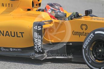 World © Octane Photographic Ltd. Renault Sport F1 Team RS16 - Esteban Ocon Tuesday 17th May 2016, F1 Spanish GP In-season testing, Circuit de Barcelona Catalunya, Spain. Digital Ref : 1555CB1D2983