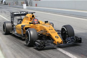 World © Octane Photographic Ltd. Renault Sport F1 Team RS16 - Esteban Ocon Tuesday 17th May 2016, F1 Spanish GP In-season testing, Circuit de Barcelona Catalunya, Spain. Digital Ref :1555CB1D3066