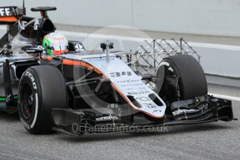 World © Octane Photographic Ltd. Sahara Force India VJM09 – Alfonso Celis. Tuesday 17th May 2016, F1 Spanish GP In-season testing, Circuit de Barcelona Catalunya, Spain. Digital Ref :1555CB1D3140