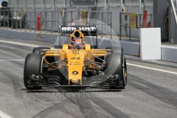 World © Octane Photographic Ltd. Renault Sport F1 Team RS16 - Esteban Ocon. Tuesday 17th May 2016, F1 Spanish GP In-season testing, Circuit de Barcelona Catalunya, Spain. Digital Ref :1555CB1D3142