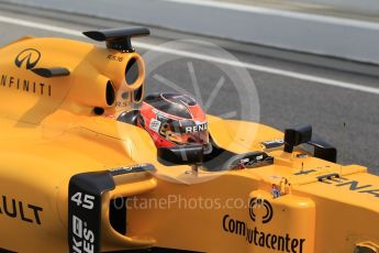 World © Octane Photographic Ltd. Renault Sport F1 Team RS16 - Esteban Ocon. Tuesday 17th May 2016, F1 Spanish GP In-season testing, Circuit de Barcelona Catalunya, Spain. Digital Ref :1555CB1D3169