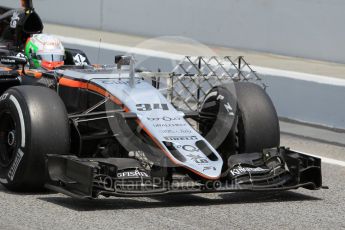 World © Octane Photographic Ltd. Sahara Force India VJM09 – Alfonso Celis. Tuesday 17th May 2016, F1 Spanish GP In-season testing, Circuit de Barcelona Catalunya, Spain. Digital Ref :1555CB1D3196