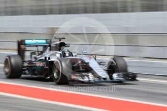 World © Octane Photographic Ltd. Mercedes AMG Petronas W07 Hybrid – Nico Rosberg. Tuesday 17th May 2016, F1 Spanish In-season testing, Circuit de Barcelona Catalunya, Spain. Digital Ref :1555CB1D3287