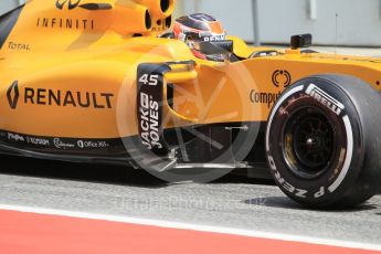 World © Octane Photographic Ltd. Renault Sport F1 Team RS16 - Esteban Ocon. Tuesday 17th May 2016, F1 Spanish GP In-season testing, Circuit de Barcelona Catalunya, Spain. Digital Ref :1555CB1D3314